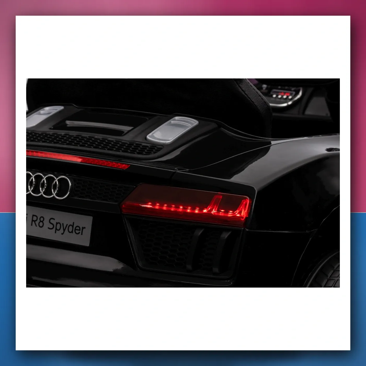 Audi R8 Policija na akumulator za djecu - + Daljinski upravljač + EVA + Lagani Start + MP3 + LED - slika 1