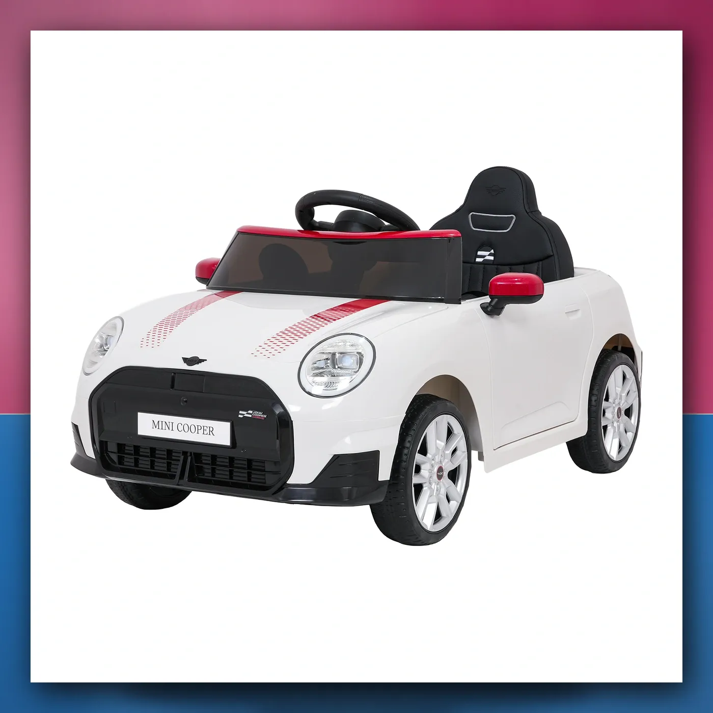 Auto na akumulator Mini Cooper bijeli - slika 1