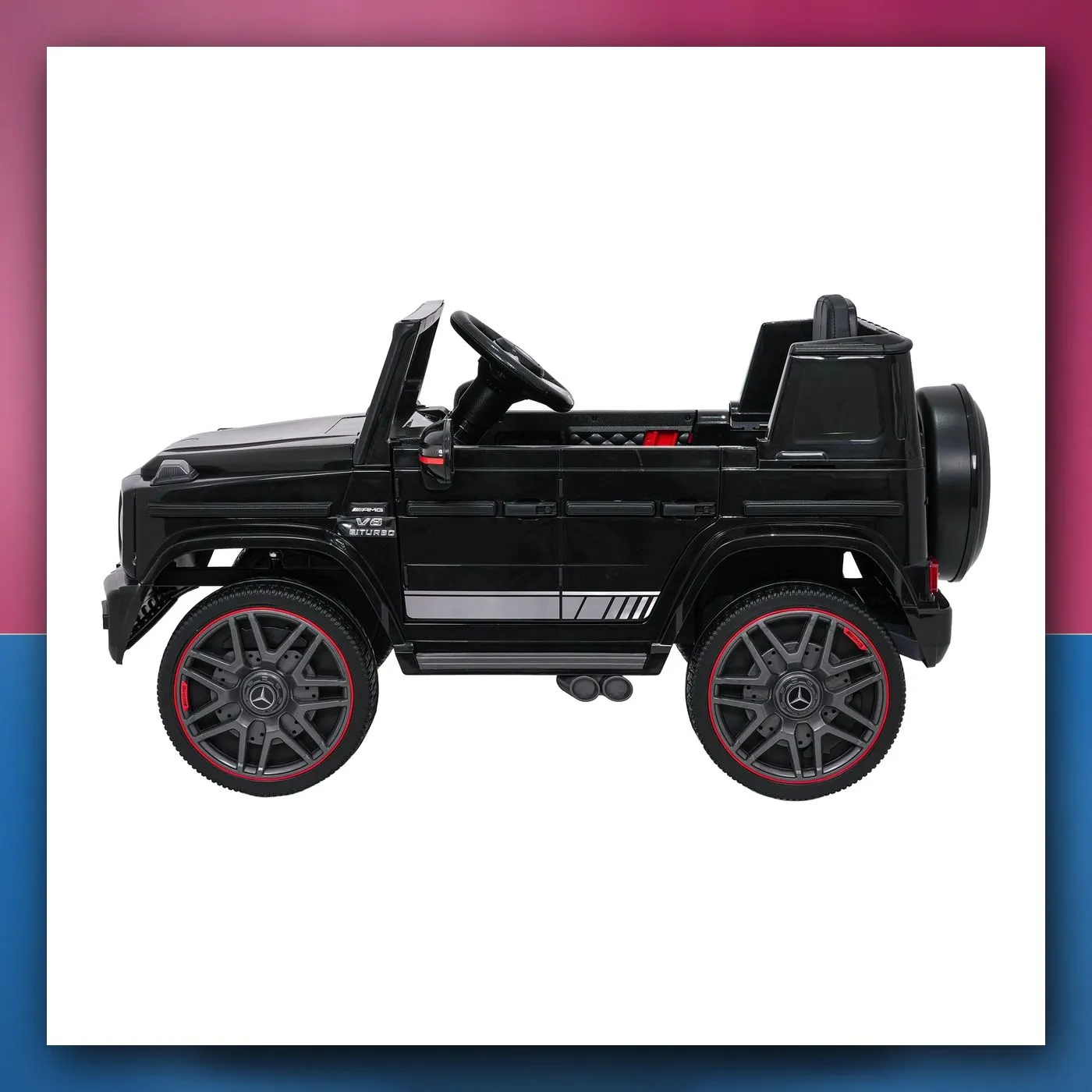 Auto na akumulator Mercedes G63 AMG LIFT crni - slika 1