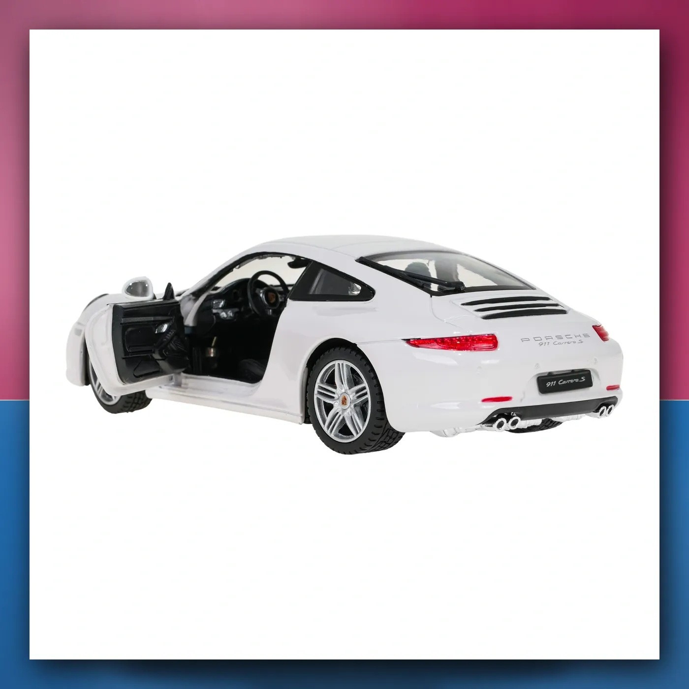 Metalni automobil Porsche 911 1:24 bijeli RASTAR