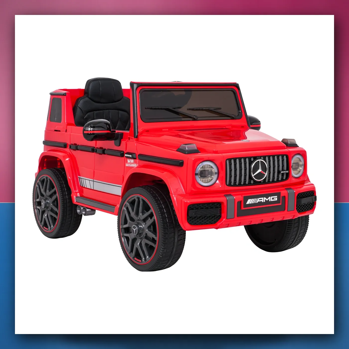 Auto na akumulator Mercedes G63 AMG LIFT crveni - slika 1