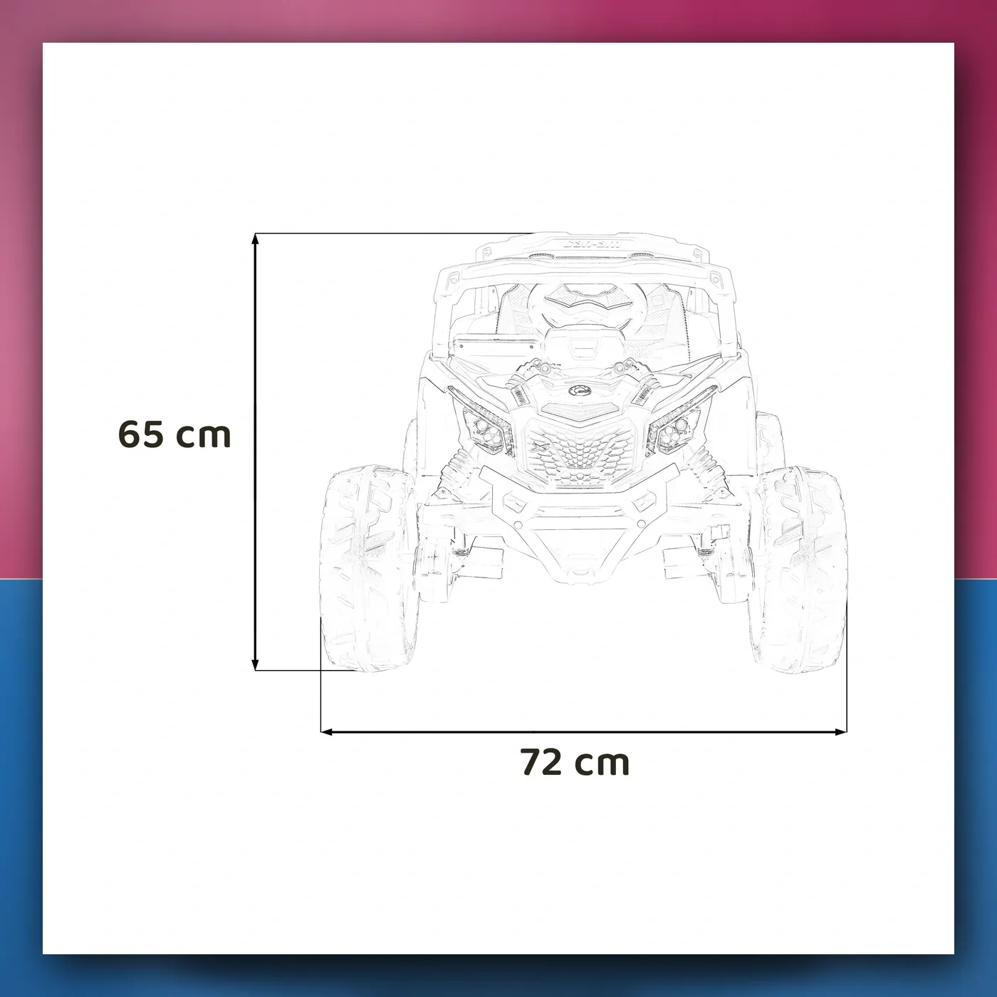 Auto na akumulator ATV CAN - AM Maverick rozi - slika 1