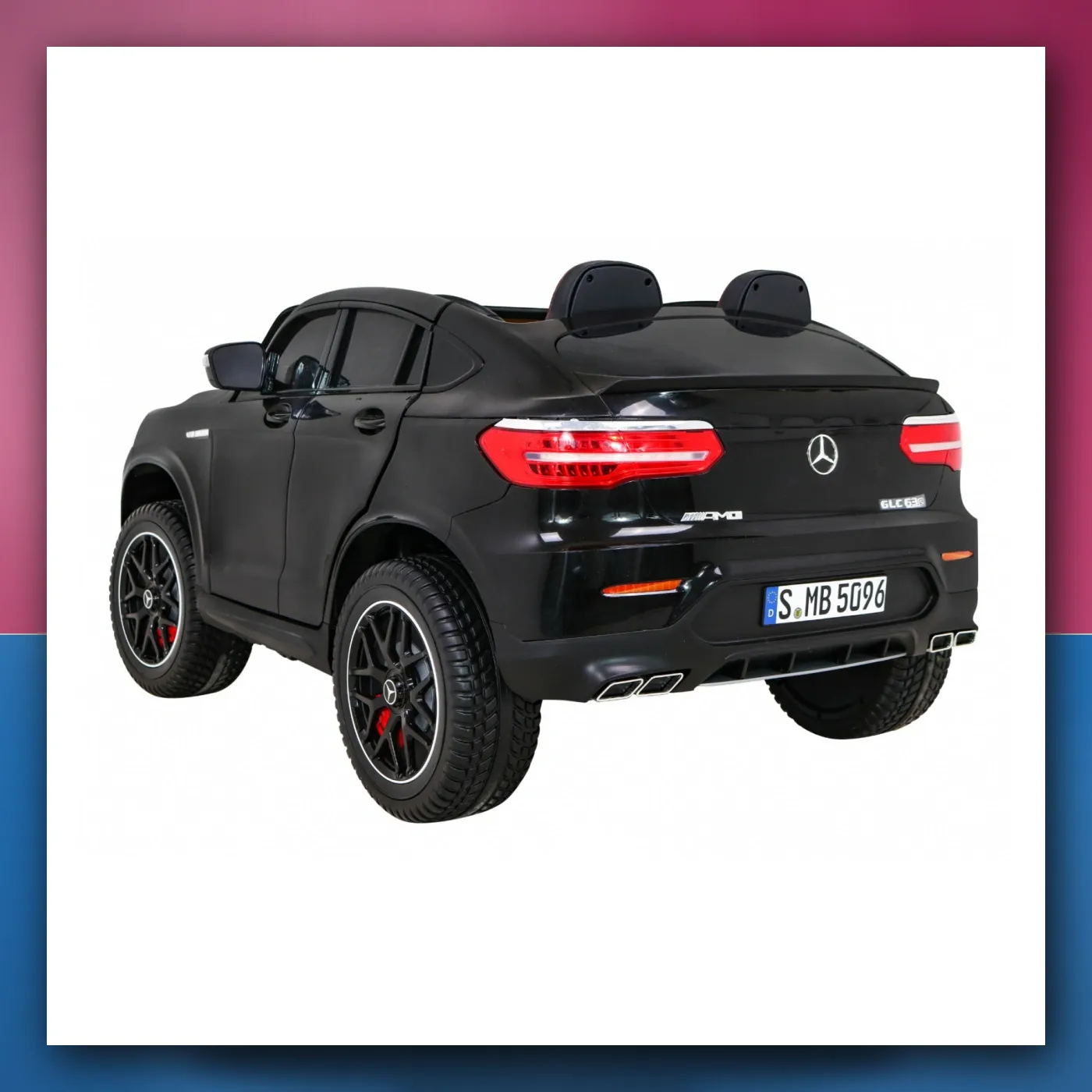 Auto Mercedes GLC 63S crne - SUV za djecu + Pogon 4x4 - slika 1