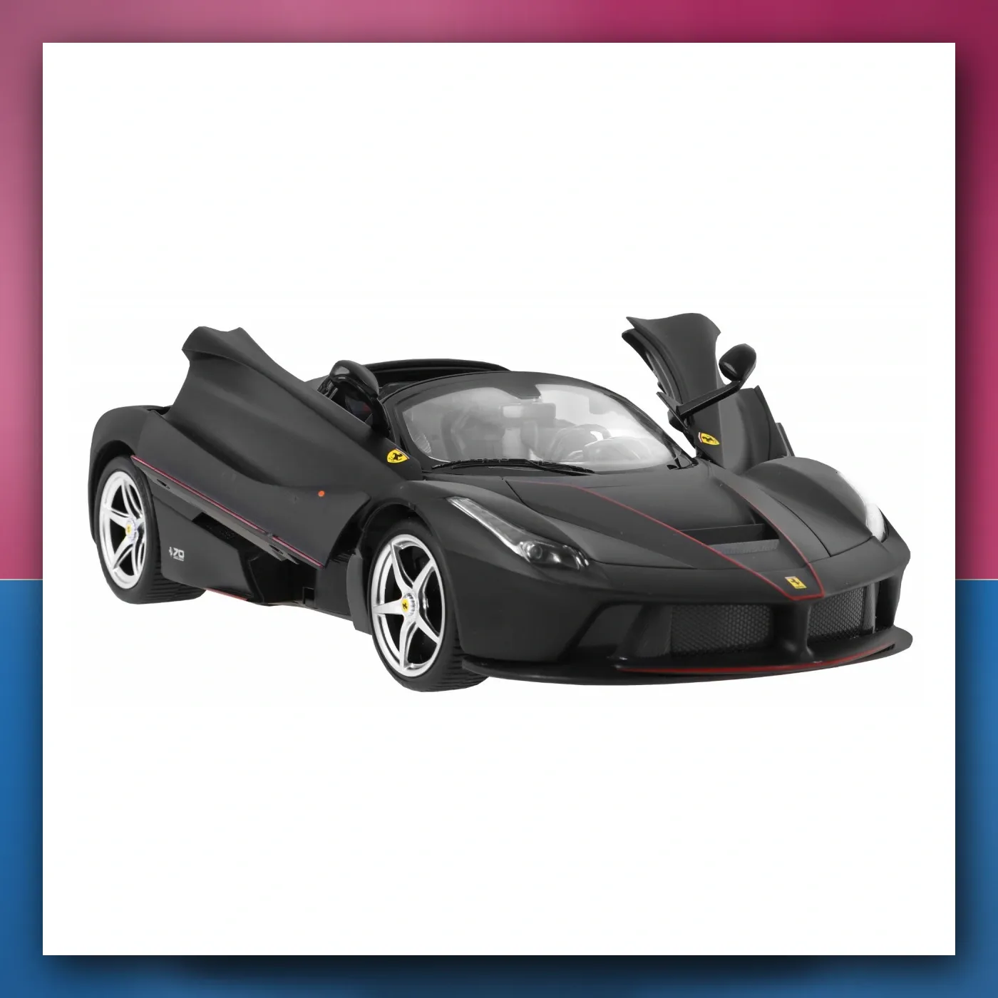 Ferrari LaFerrari Aperta crne RASTAR model 1: 14 Auto na daljinsko upravljanje + daljinski upravljač 2, 4 GHz - slika 1