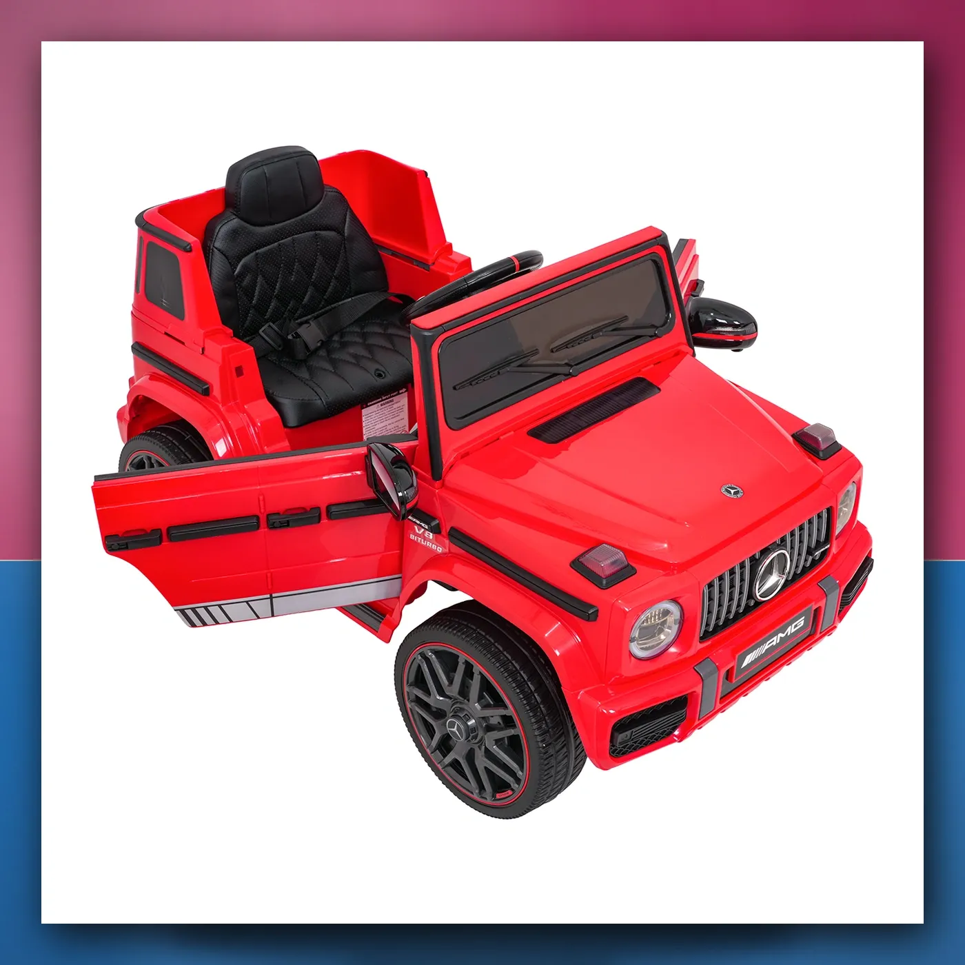 Auto na akumulator Mercedes G63 AMG LIFT crveni - slika 1