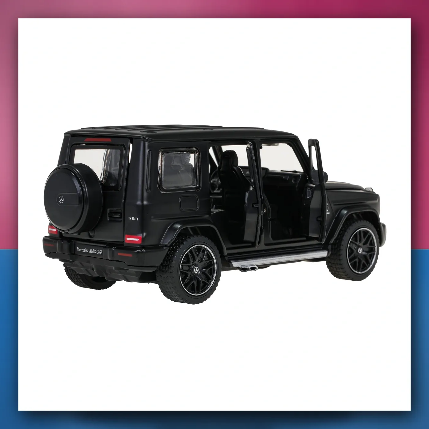 Metalni automobil Mercedes-Benz AMG G63 1:32 sa zvukom crni RASTAR