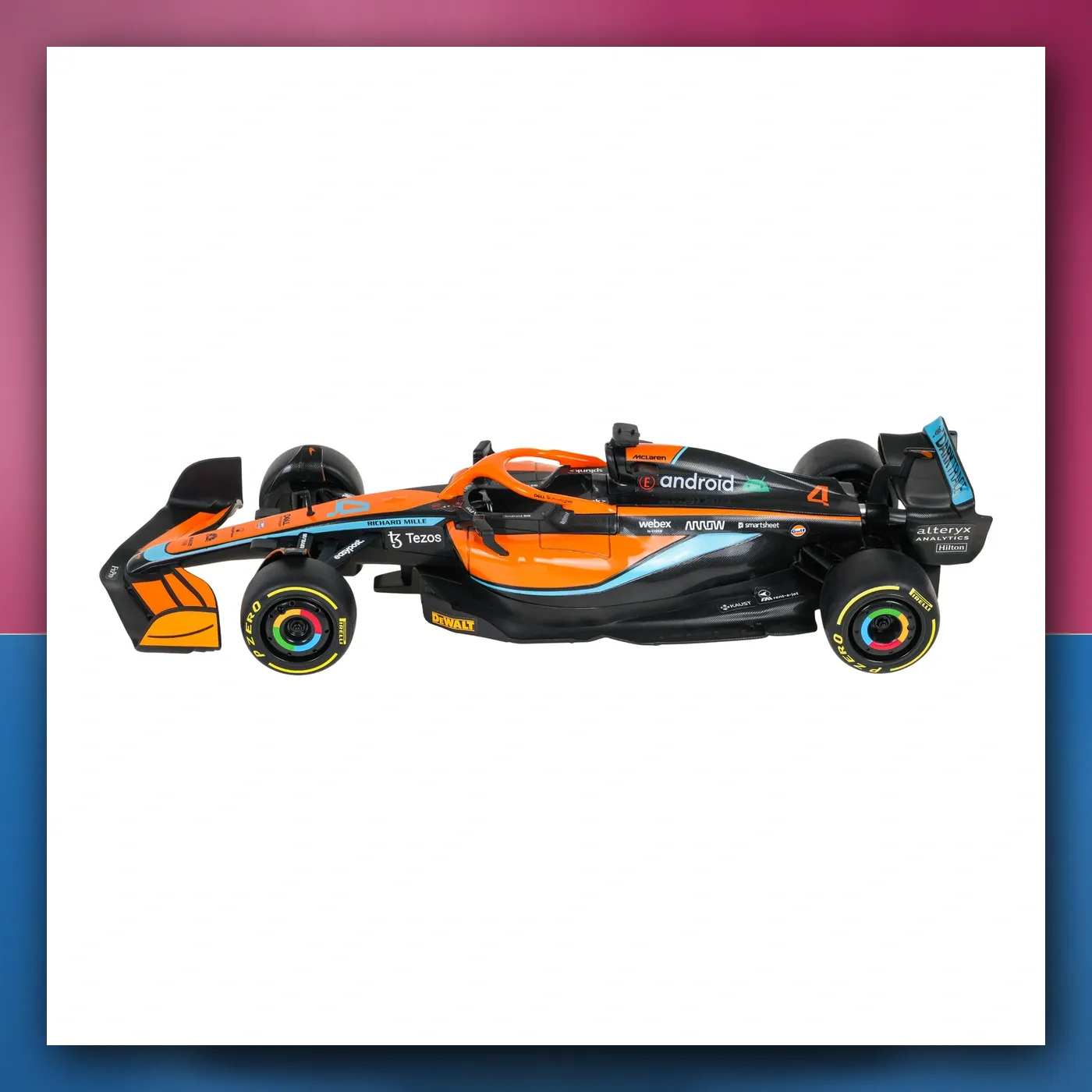 Metalni automobil McLaren F1 MCL36 1:24 narančasti RASTAR