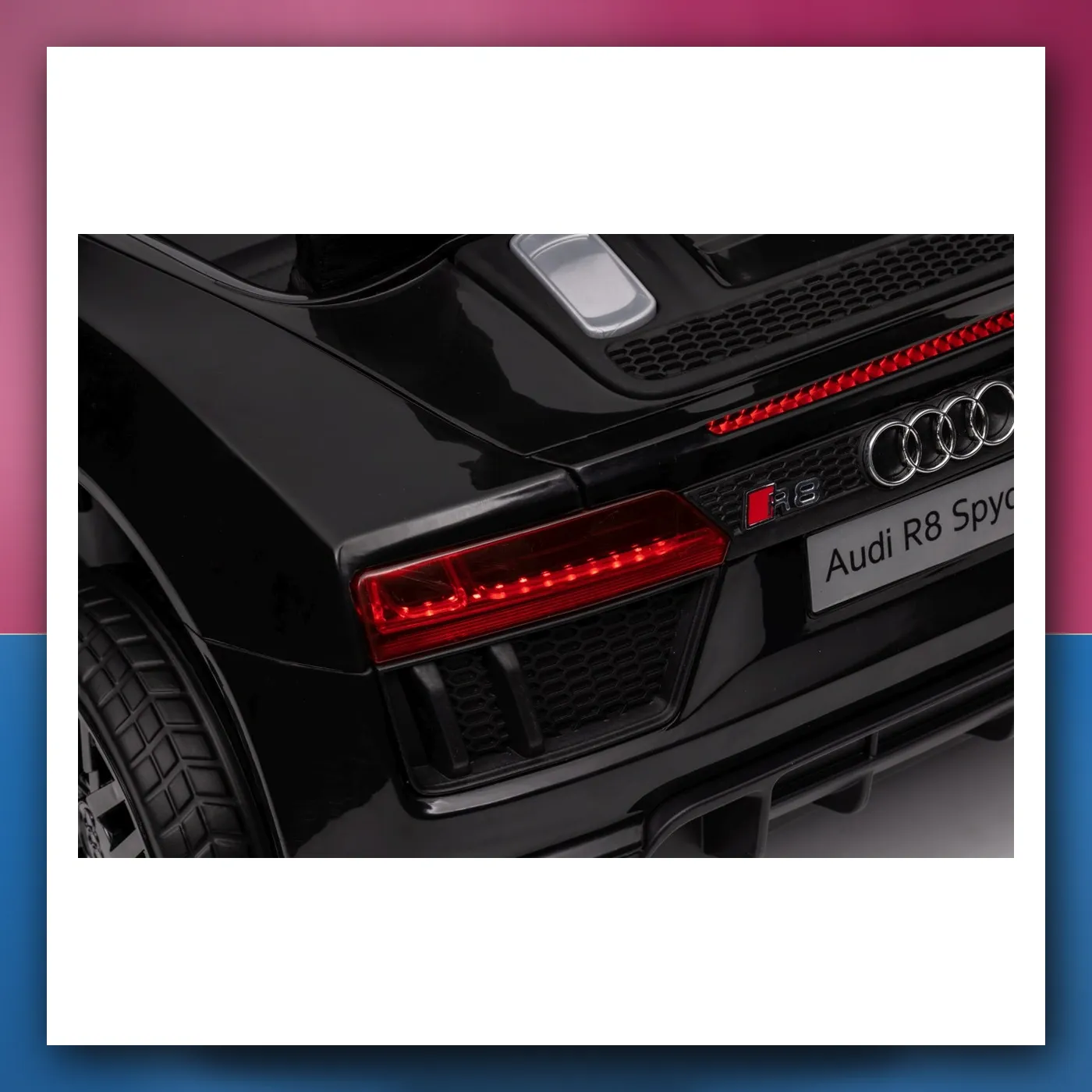Audi R8 Policija na akumulator za djecu - + Daljinski upravljač + EVA + Lagani Start + MP3 + LED - slika 1