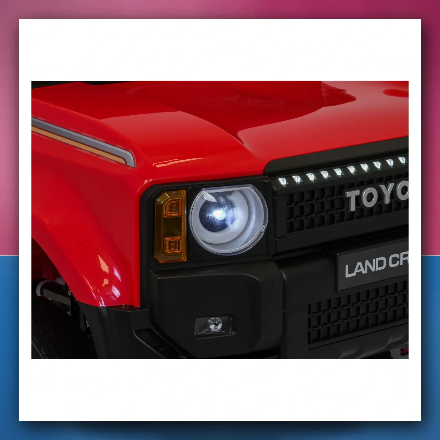 Auto na akumulator Toyota Land Krstarica PRADO crveni - slika 1