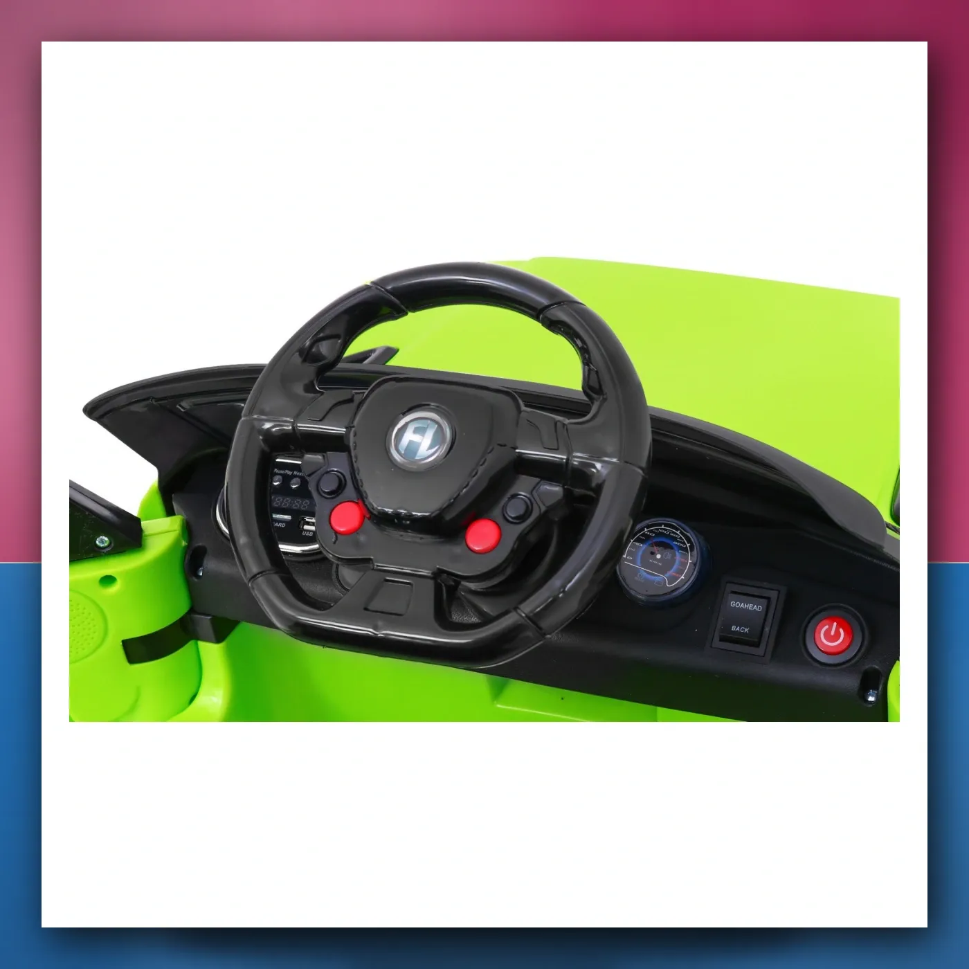Mali auto Start Run na akumulator, zeleni SUV + Daljinski upravljač - slika 1