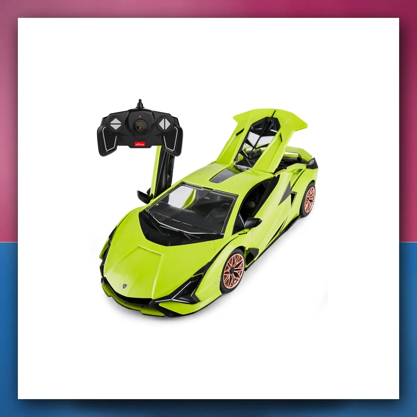 RC Lamborghini Sian zeleni RASTAR 1:18 + daljinski upravljač 2,4 GHz