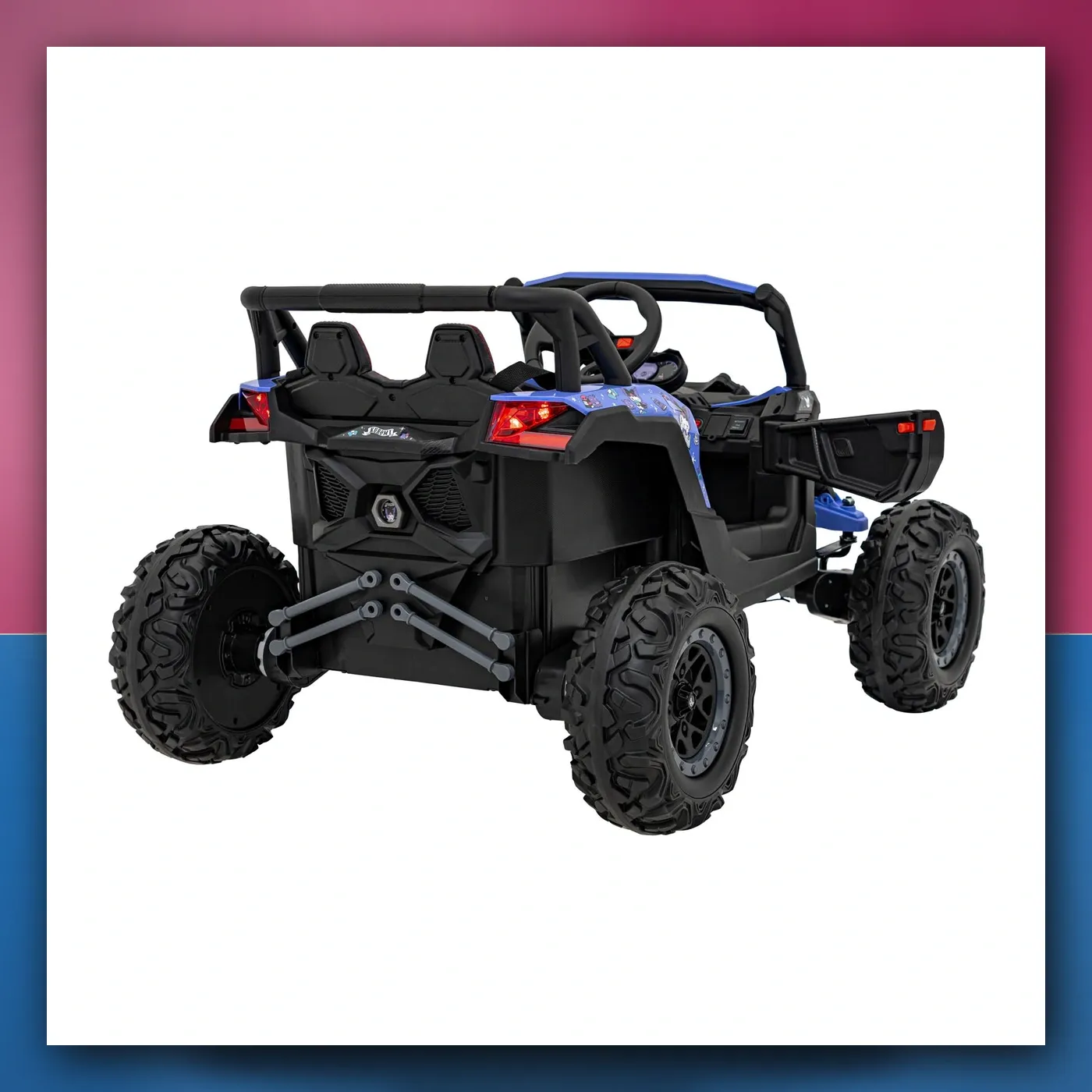 Buggy na akumulator ATV braniti 4x4 Ljubičasti Licenca KUROMI - slika 1