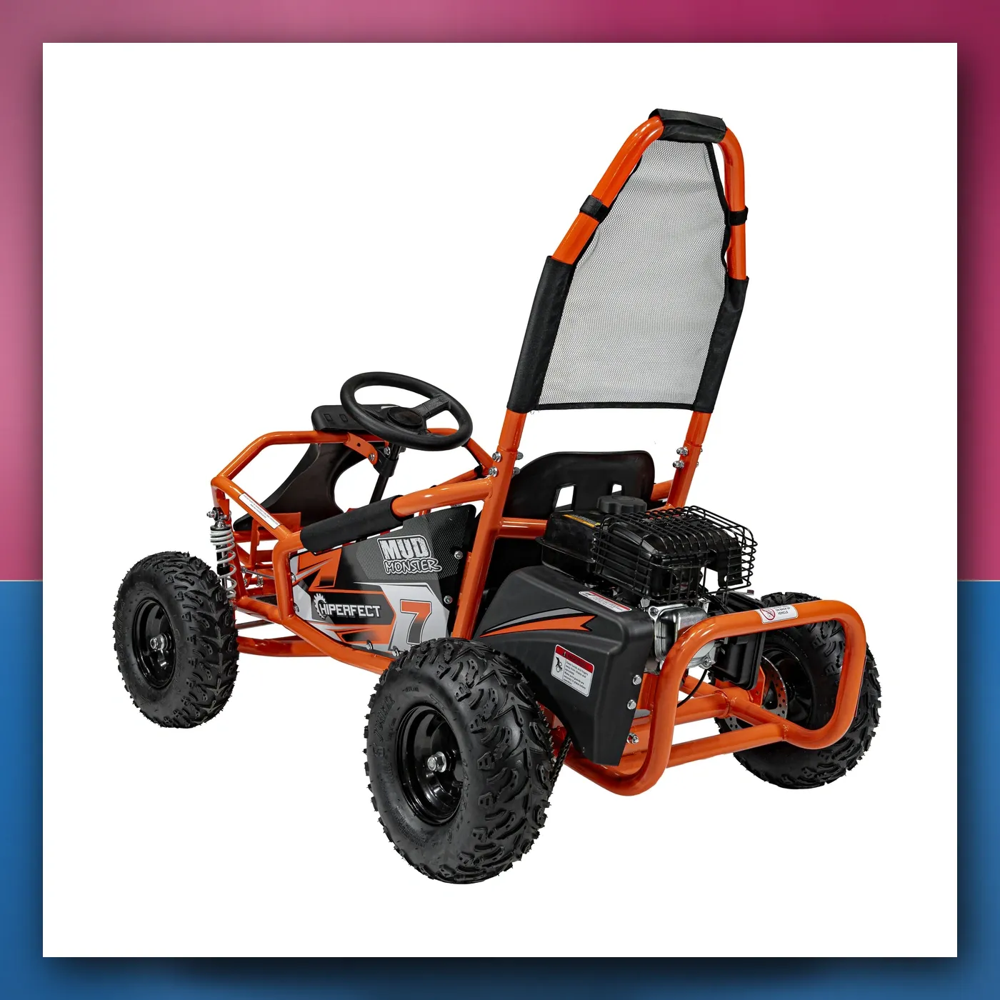 Auto na akumulator Gokart Motorni BLATO MONSTER narančasti - slika 1