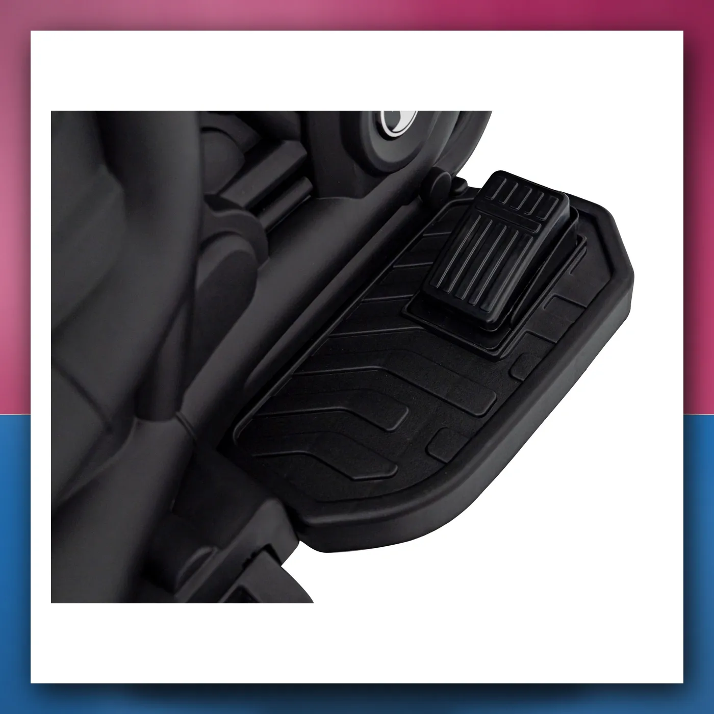 Motorić Sjekira BRŽE na akumulator za djecu - bijeli + Radio FM + Panel audio + LED - slika 1