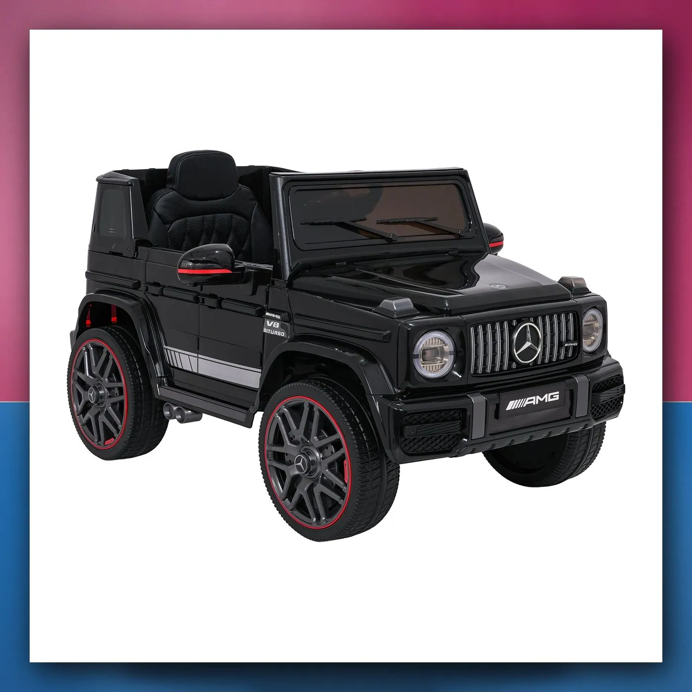 Auto na akumulator Mercedes G63 AMG LIFT crni - slika 1
