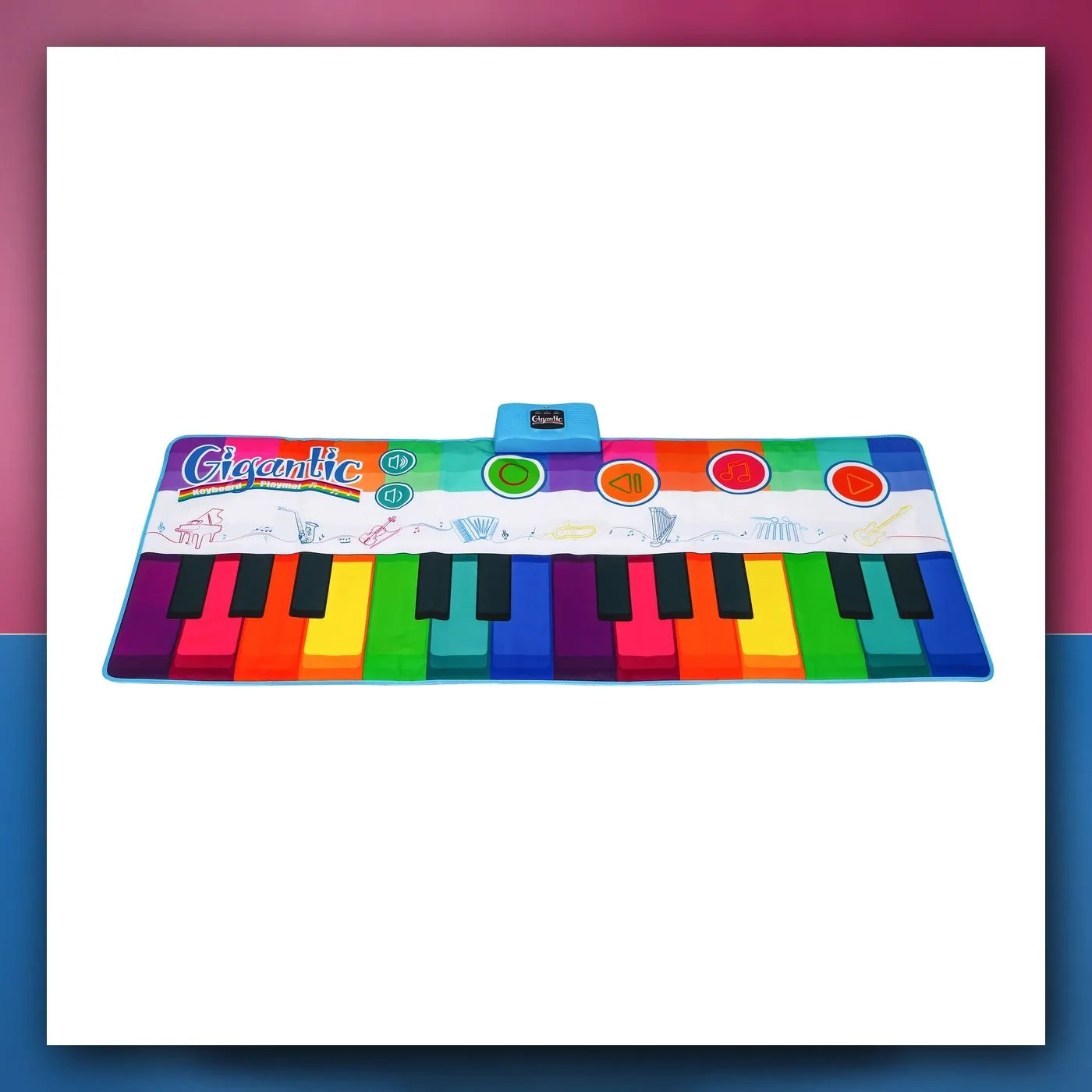 Velika glazbena podloga Super Color Keyboard