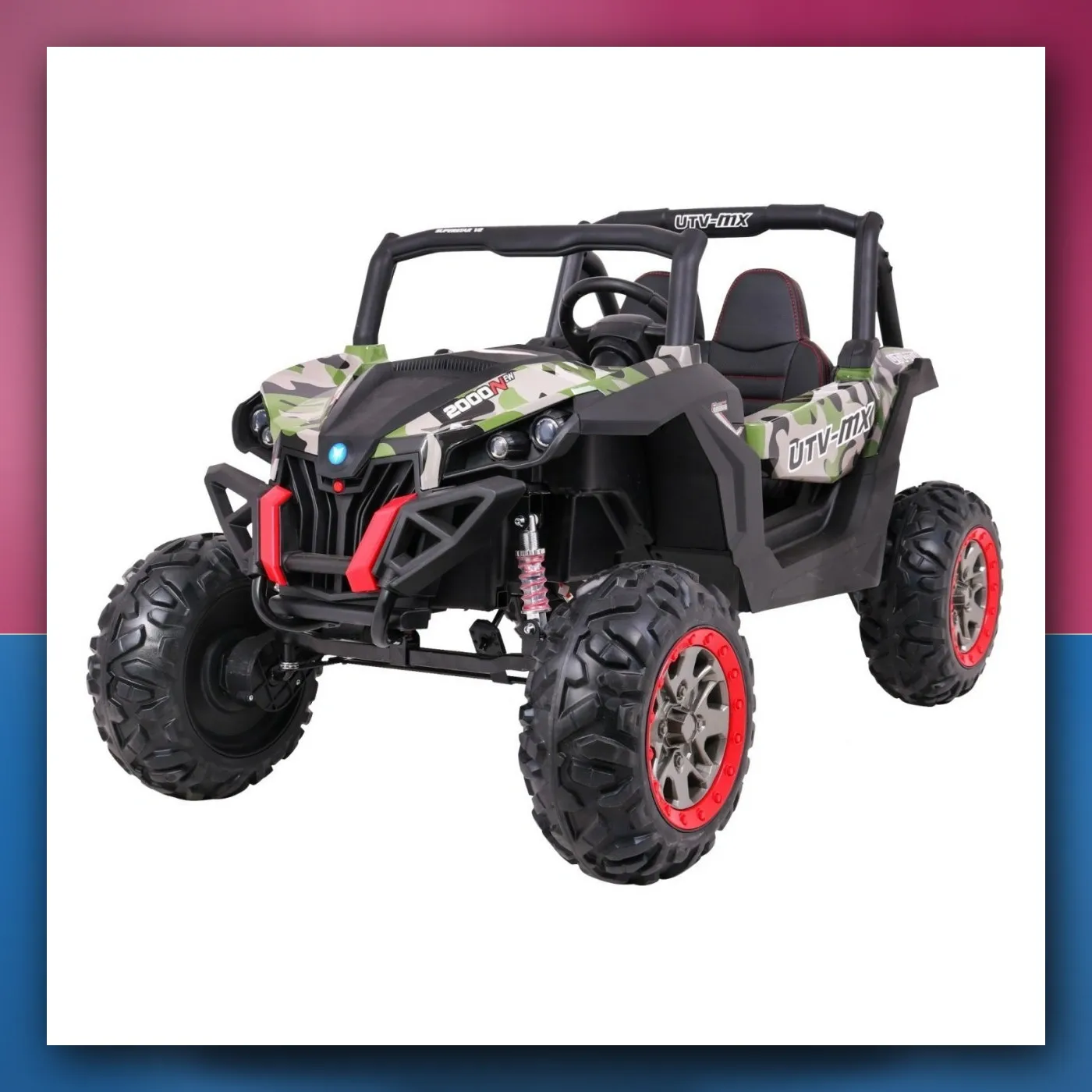 Buggy SuperStar za djecu Moro + MP4 + Pogon 4x4 + Daljinski upravljač + Prtljažnik + LED + Blokada vrata - slika 1