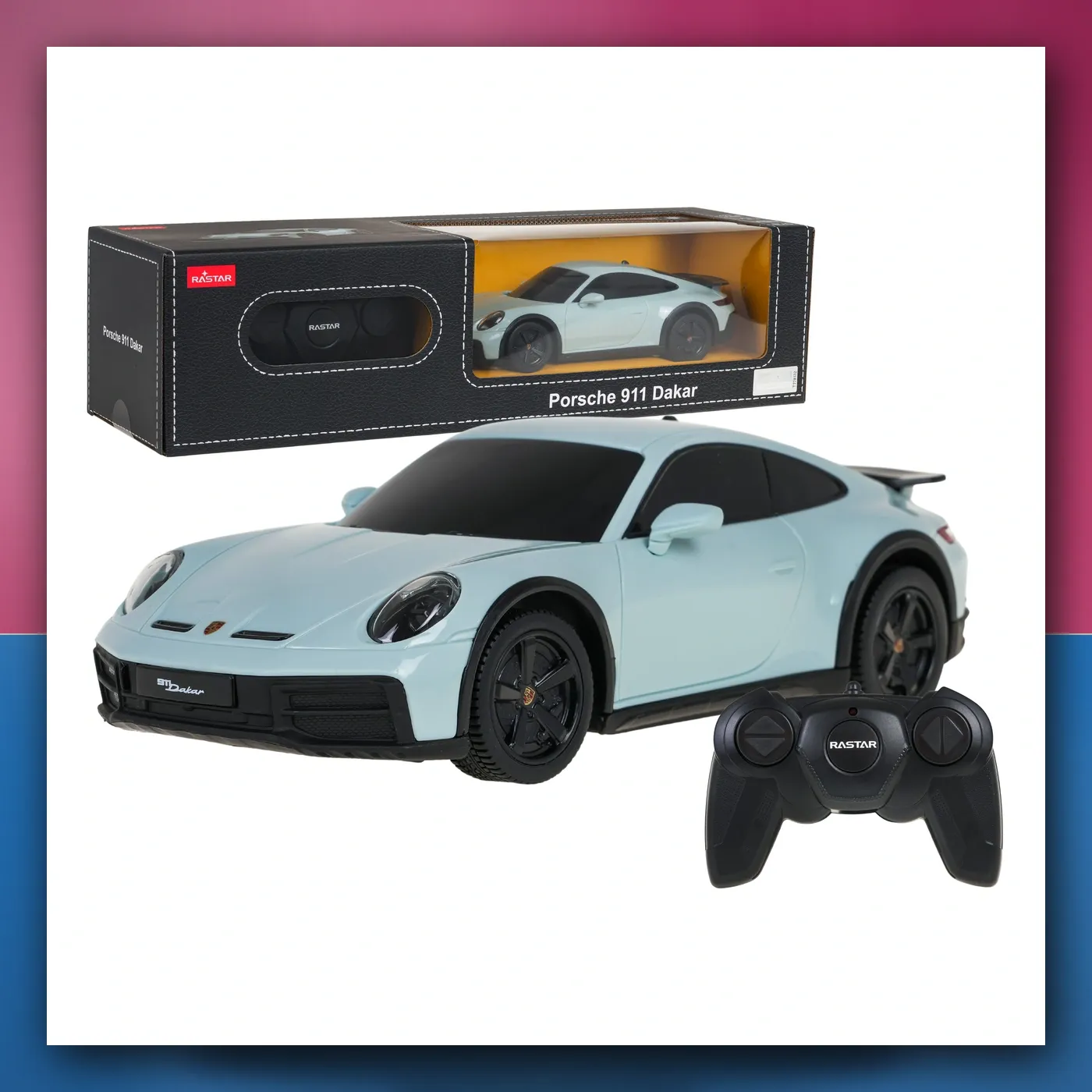 Automobil na daljinsko upravljanje Porsche 911 Dakar 1:24 mint RASTAR