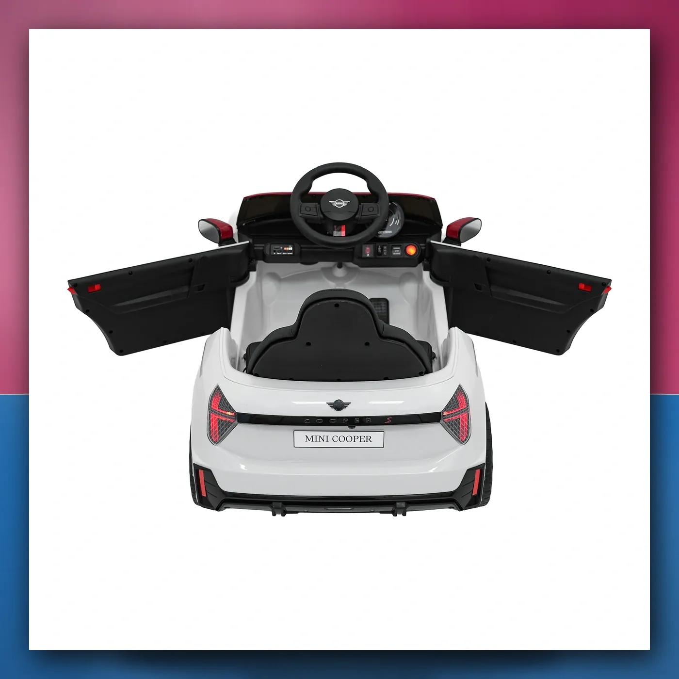 Auto na akumulator Mini Cooper bijeli - slika 1