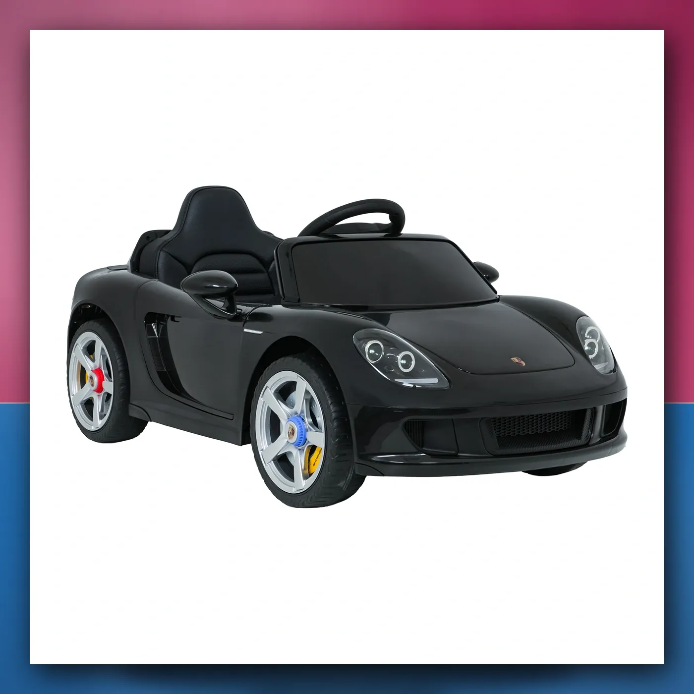 Auto na akumulator Porsche 911 Carrera crni - slika 1