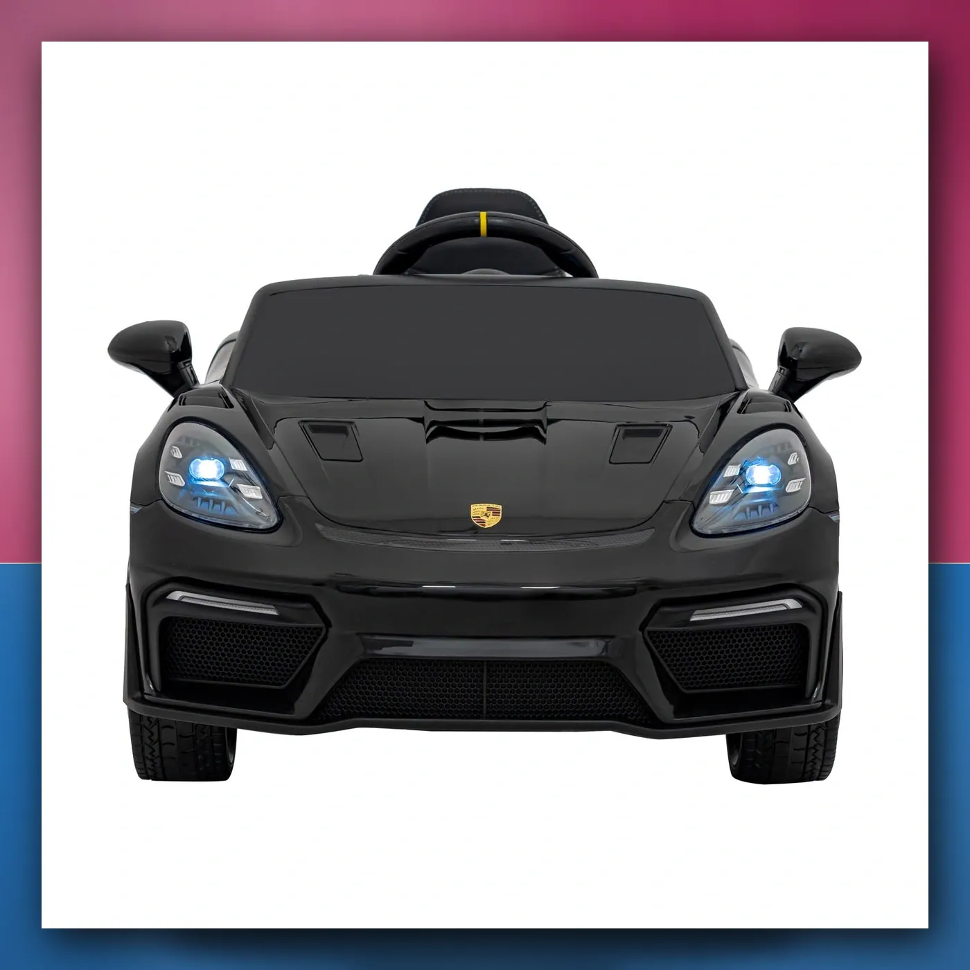 Auto na akumulator Porsche Spyder RS 718 crni MP4 - slika 1