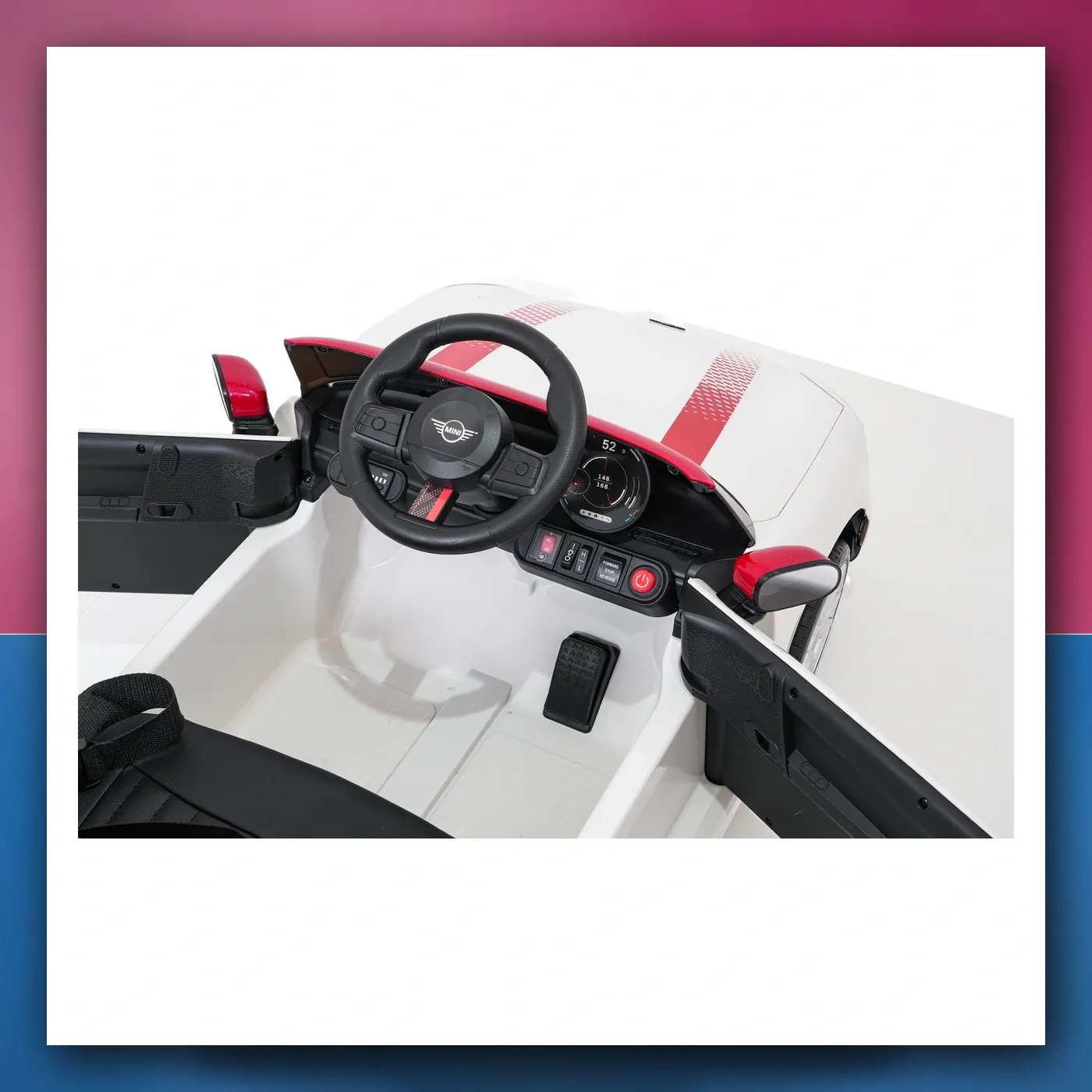 Auto na akumulator Mini Cooper bijeli - slika 1