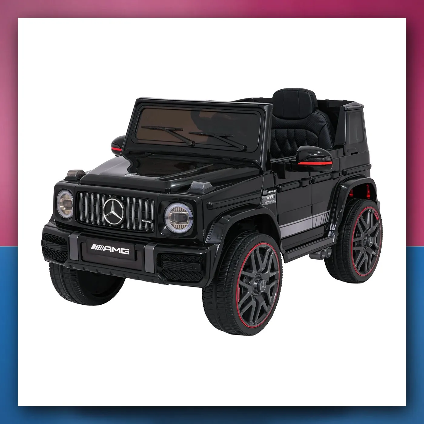 Auto na akumulator Mercedes G63 AMG LIFT crni - slika 1