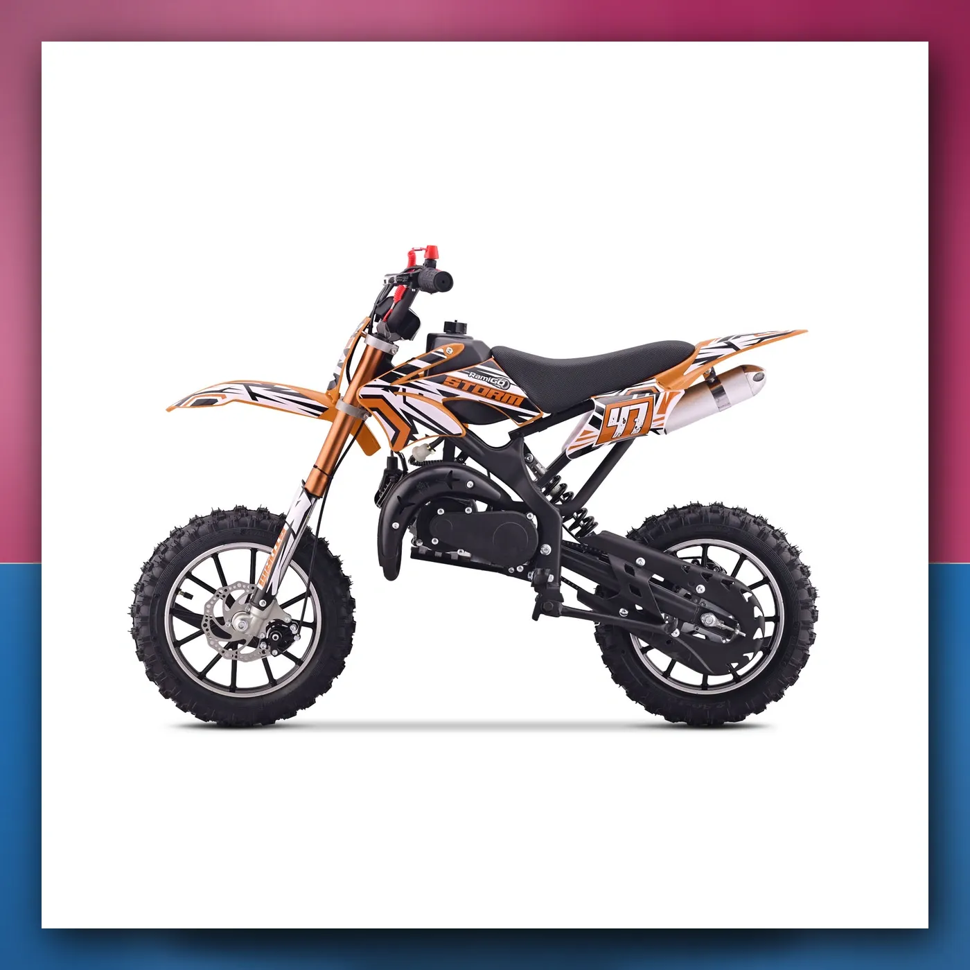 Motor na akumulator Motorni 49CC STORM narančasti - slika 1