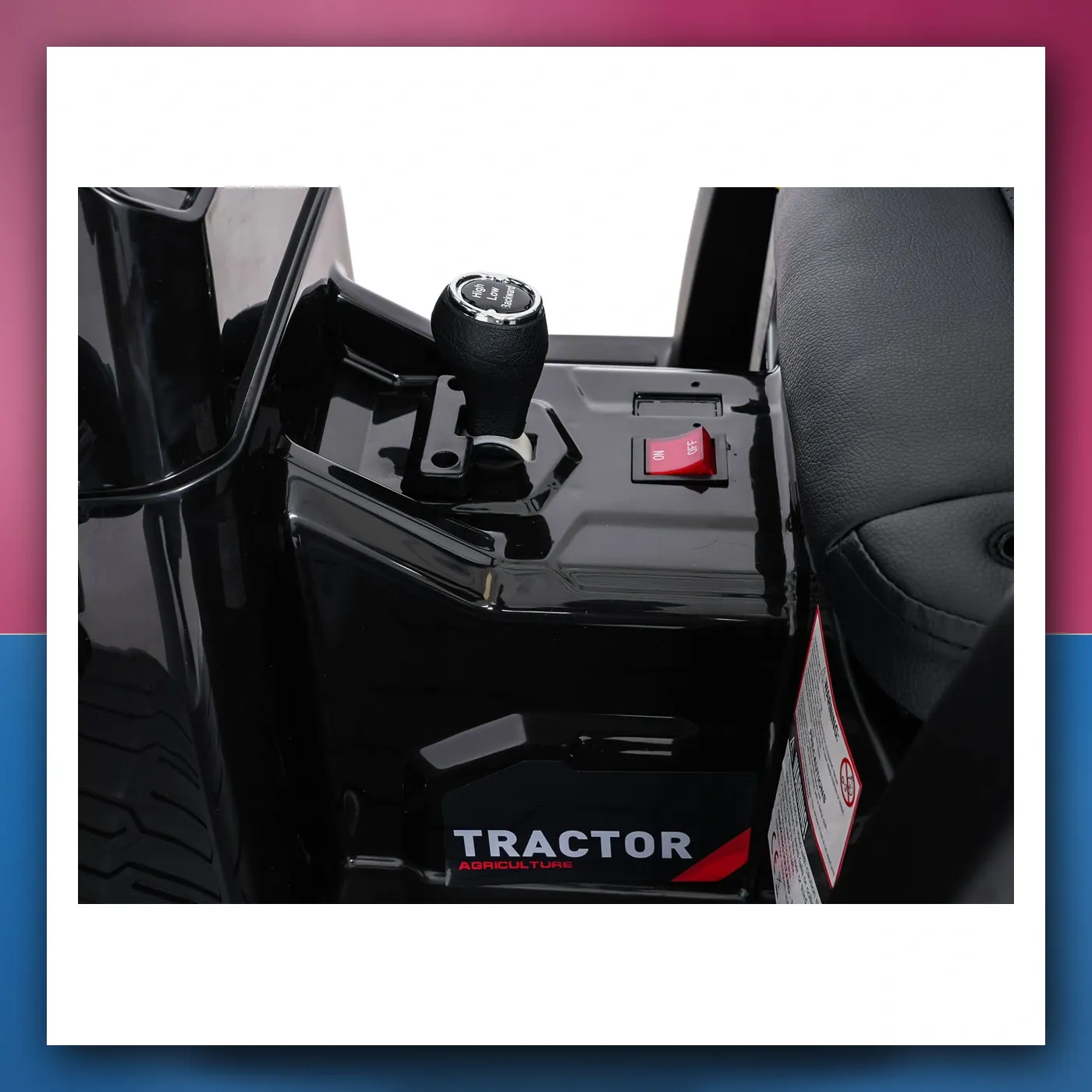 MEGA traktor D68 na akumulator s prikolicom, zeleni