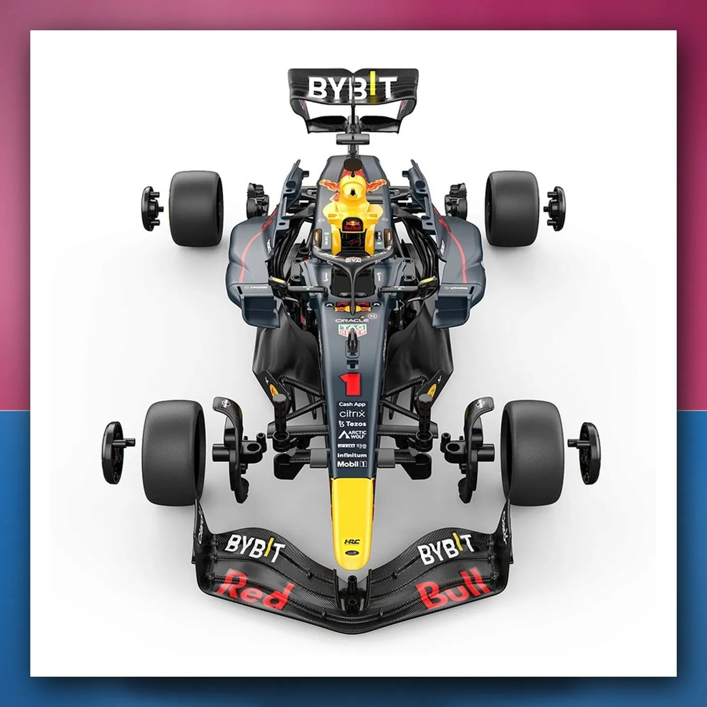 Bolid na daljinsko upravljanje Red Bull F1 RB19 Body Kit 1:16 plavi RASTAR