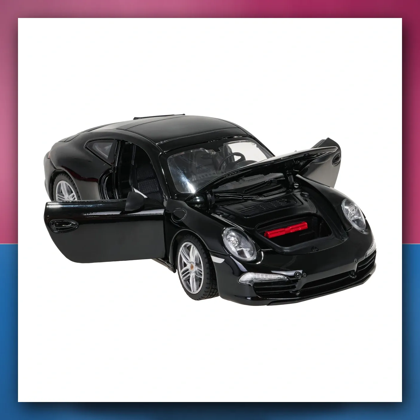 Metalni automobil Porsche 911 1:24 crni RASTAR