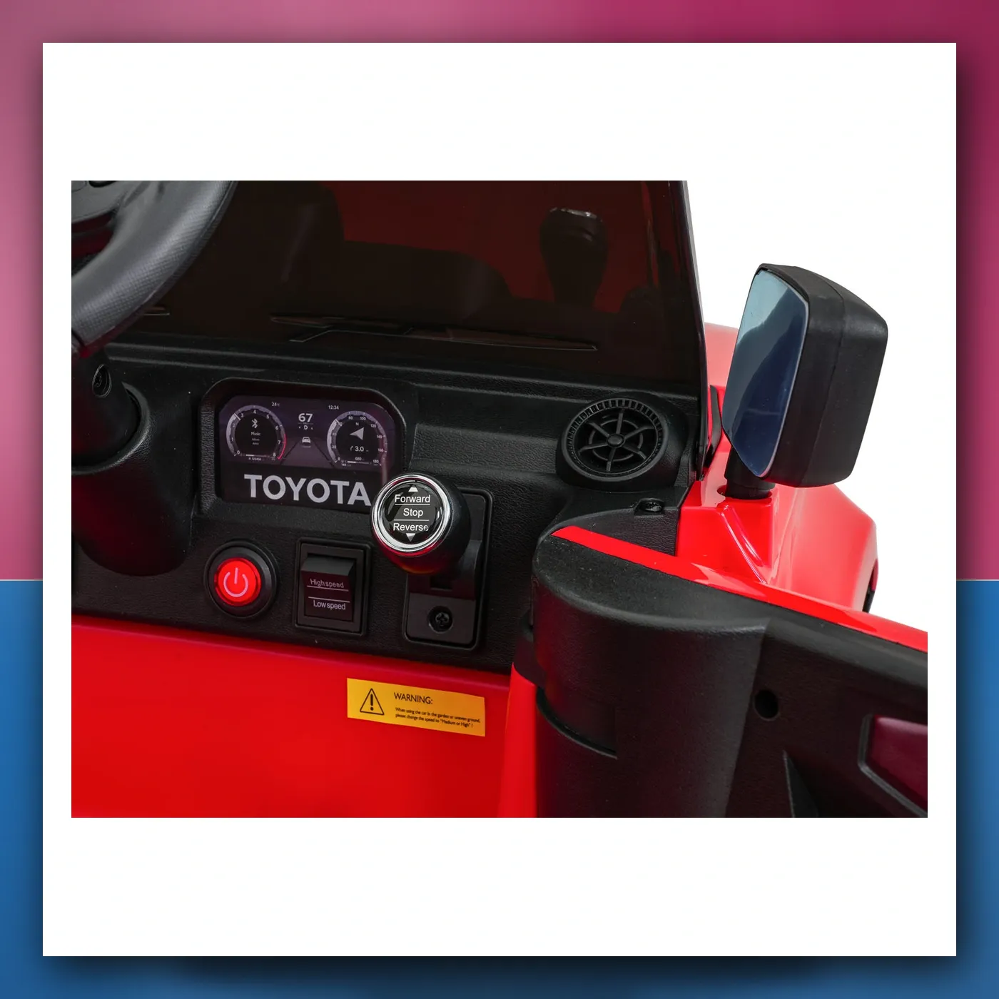 Auto na akumulator Toyota Land Krstarica PRADO crveni - slika 1