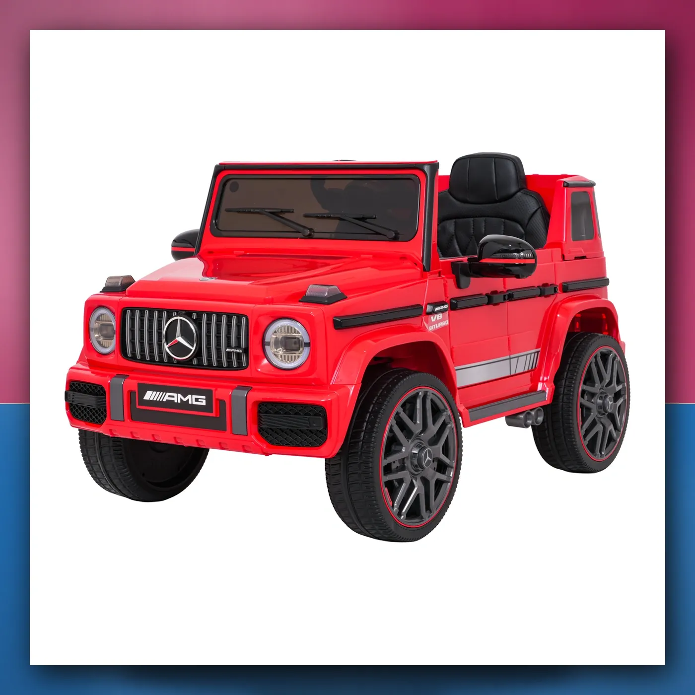 Auto na akumulator Mercedes G63 AMG LIFT crveni - slika 1