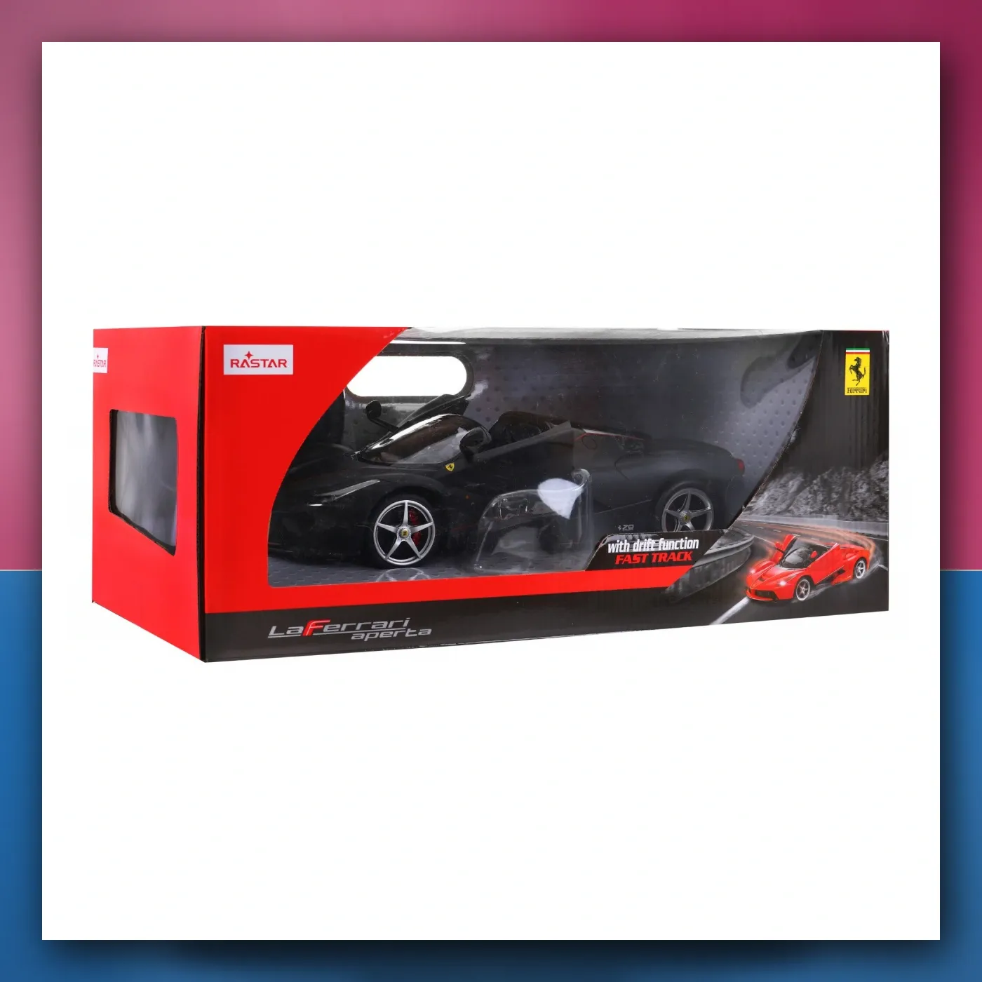 Ferrari LaFerrari Aperta crne RASTAR model 1: 14 Auto na daljinsko upravljanje + daljinski upravljač 2, 4 GHz - slika 1