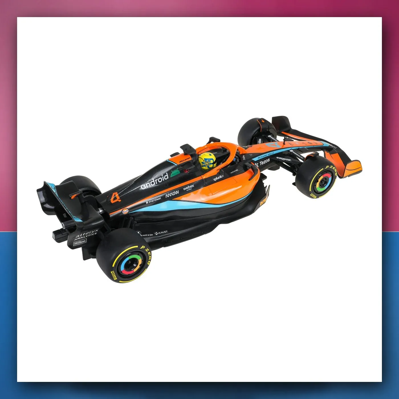 Bolid na daljinsko upravljanje McLaren F1 MCL36 1:12 narančasti RASTAR