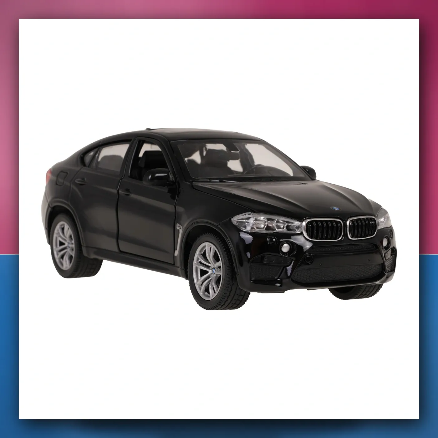 Metalni automobil BMW X6M 1:24 crni RASTAR