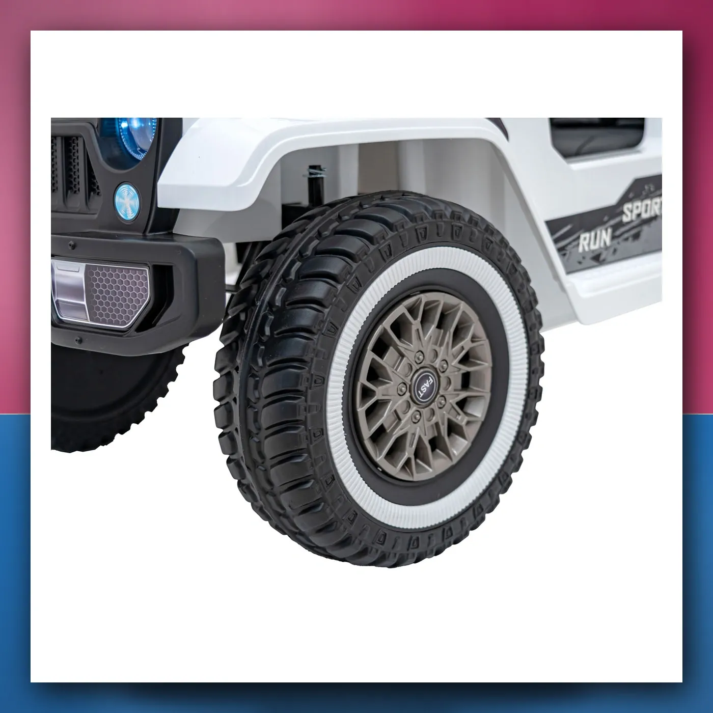 Auto na akumulator Off Cesta PLANINA bijeli - slika 1