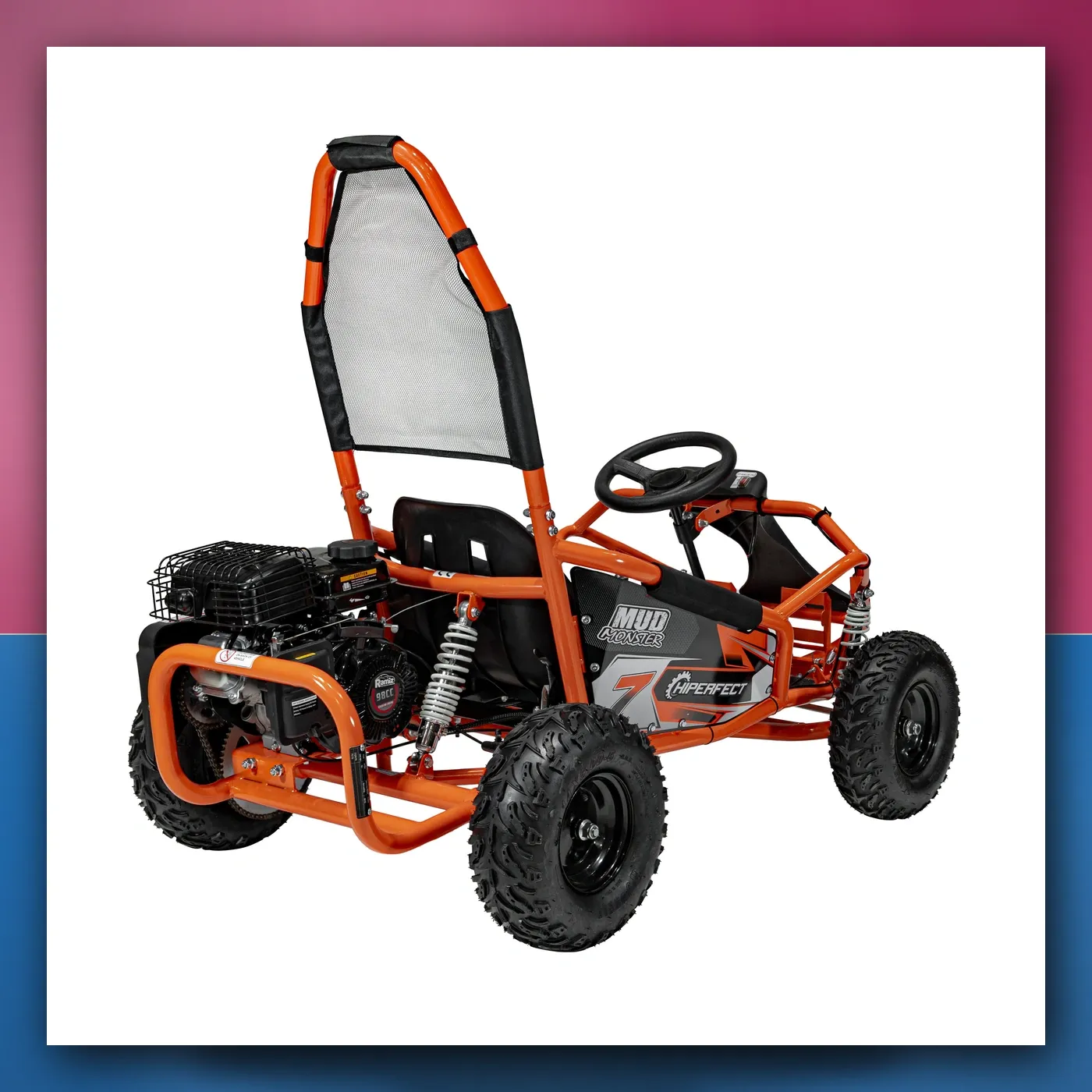 Auto na akumulator Gokart Motorni BLATO MONSTER narančasti - slika 1