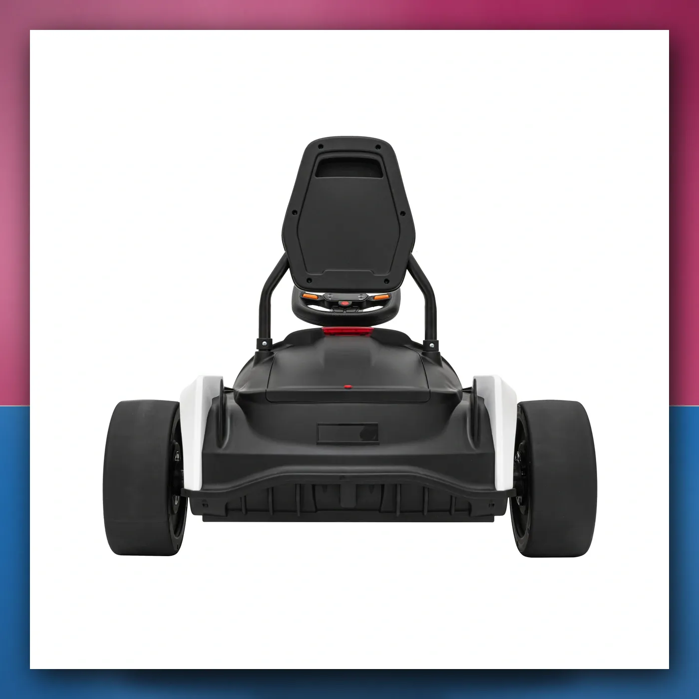 Gokart Brzo 3 Drift na akumulator za djecu - bijeli + Funkcija drifta + Motori 2x150W + Radio LED + Pojasevi - slika 1