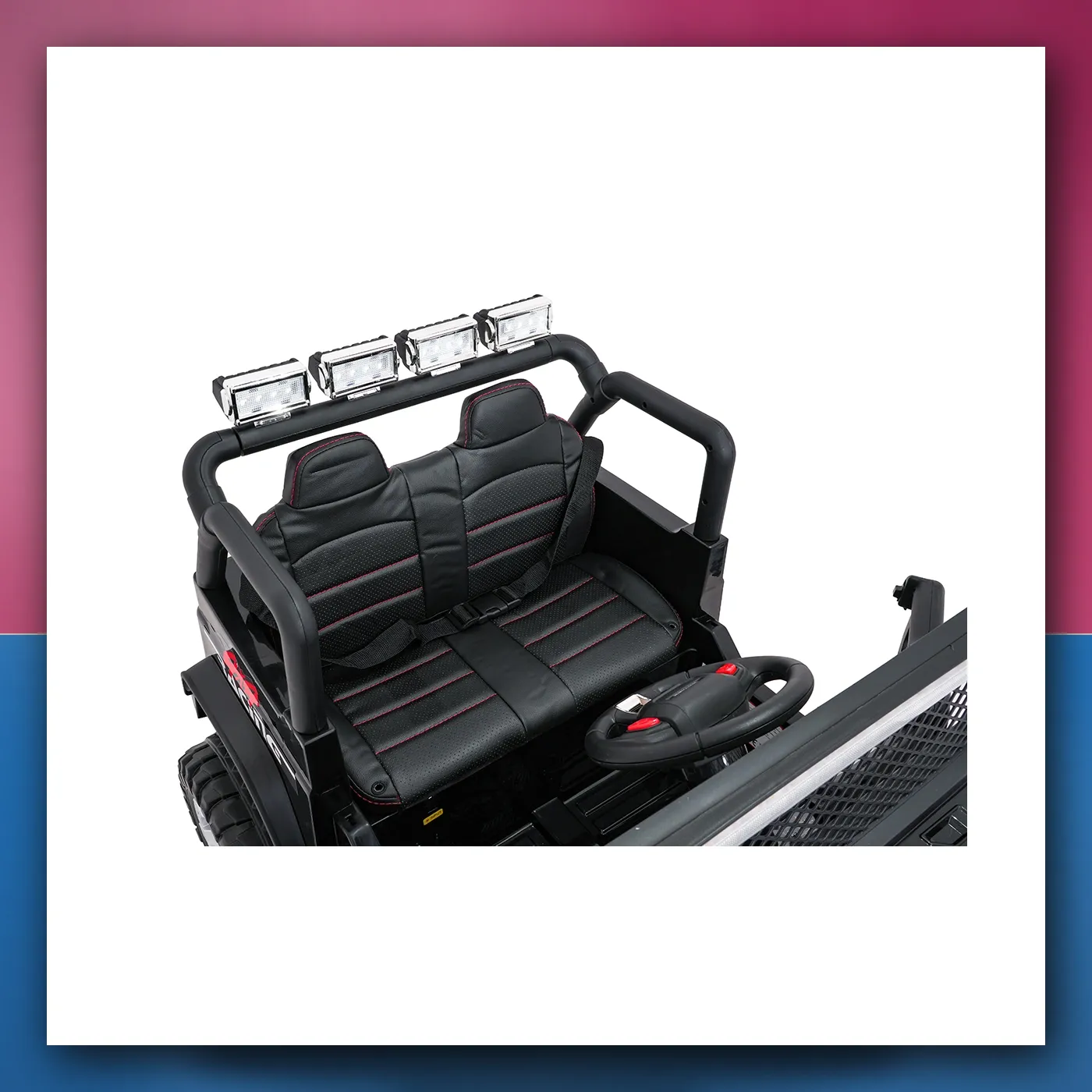Auto na akumulator Jeep ZVIJER 4x4 crni - slika 1