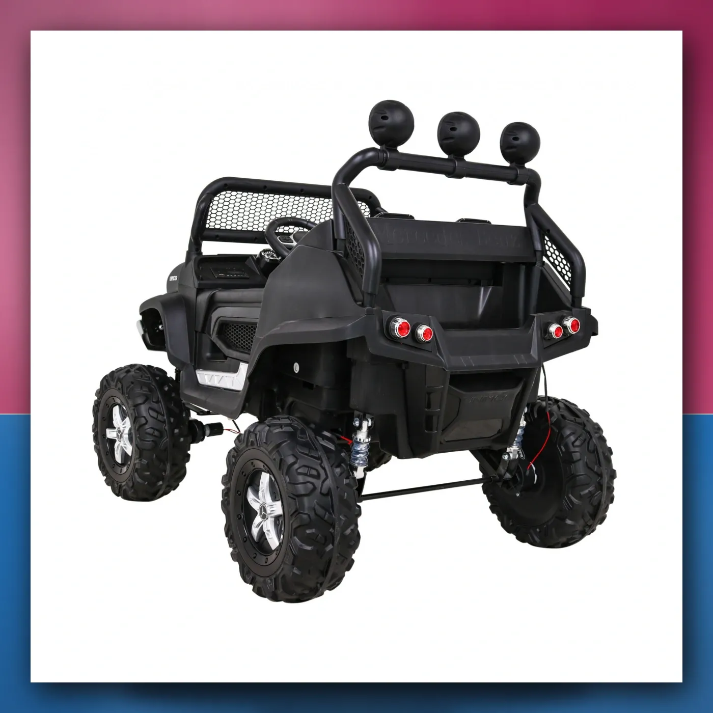 Mercedes Benz Unimog za djecu crni + Terenski 4x4 - slika 1
