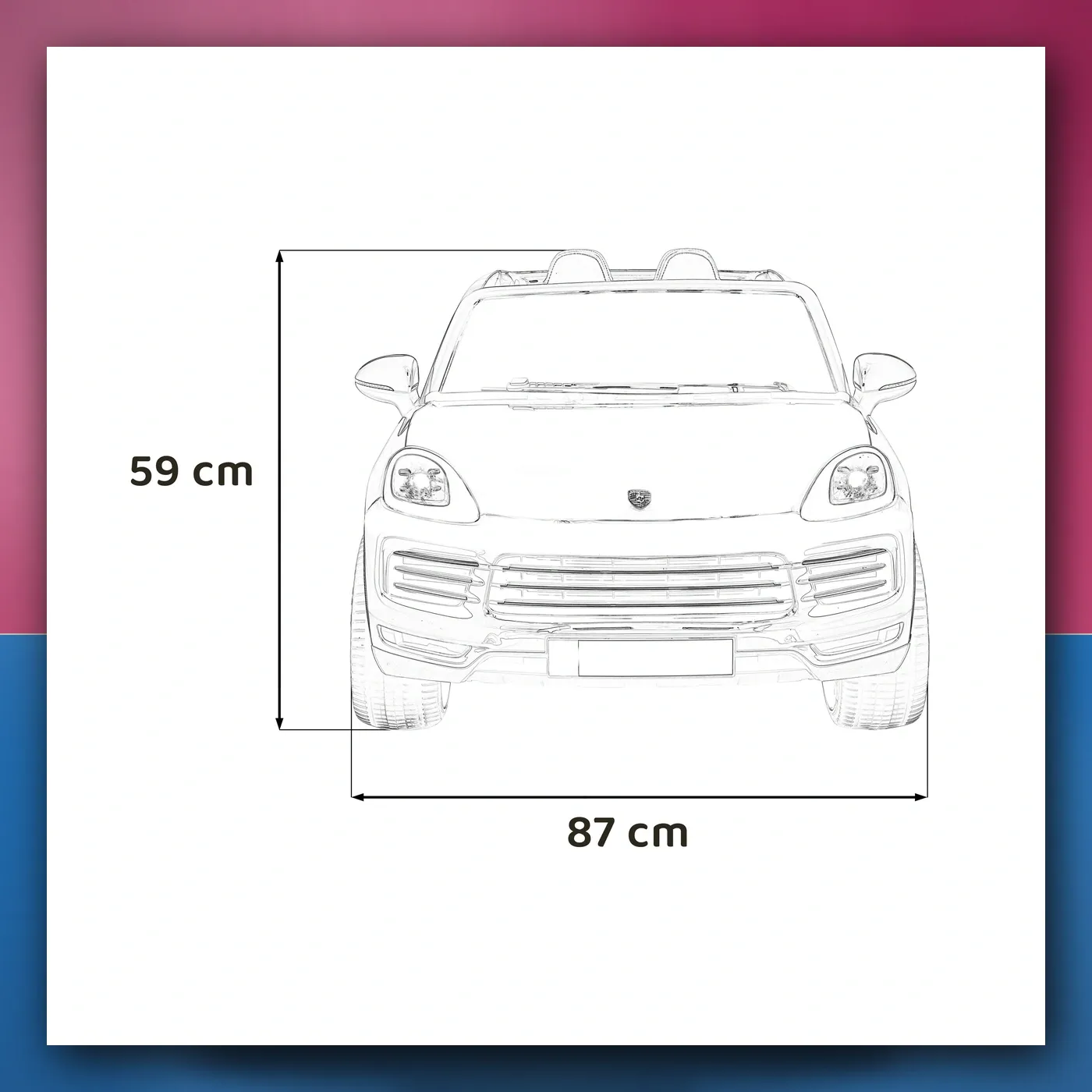 Porsche Cayenne S na akumulator za djecu - Lakir bijeli SUV + Daljinski upravljač - slika 1