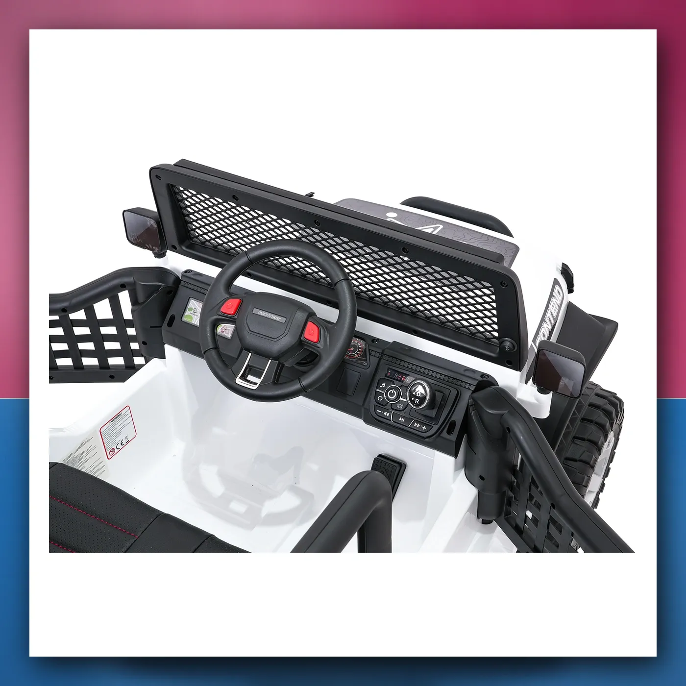 Auto na akumulator Jeep ZVIJER 4x4 bijeli - slika 1