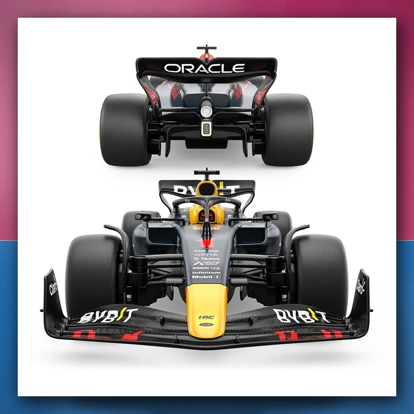 Bolid na daljinsko upravljanje Red Bull F1 RB19 Body Kit 1:16 plavi RASTAR