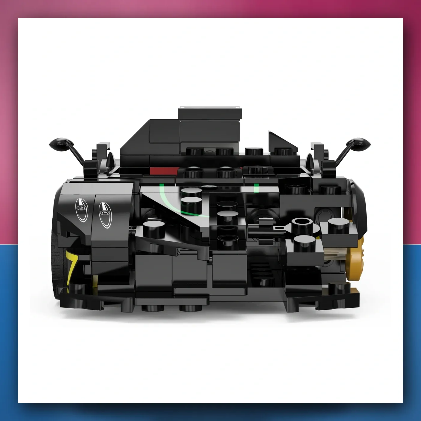 Mali auto 1: 28 Pagani Zonda R Kocke crni RASTAR - slika 1