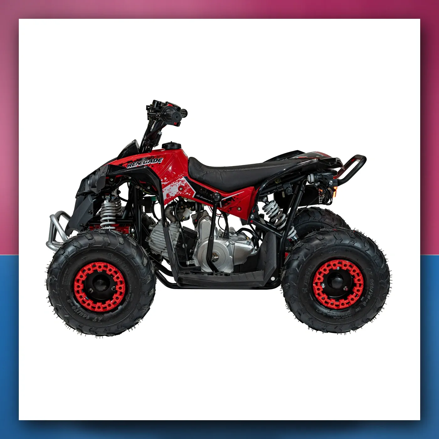 Četverocikl na akumulator Motorni RENEGADE 110CC crveni - slika 1