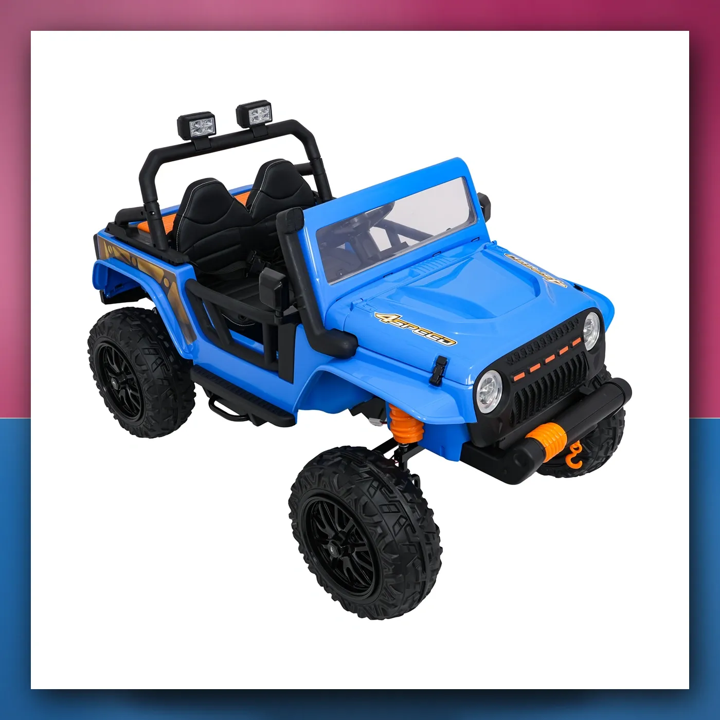 Auto na akumulator Jeep Monster plavi - slika 1
