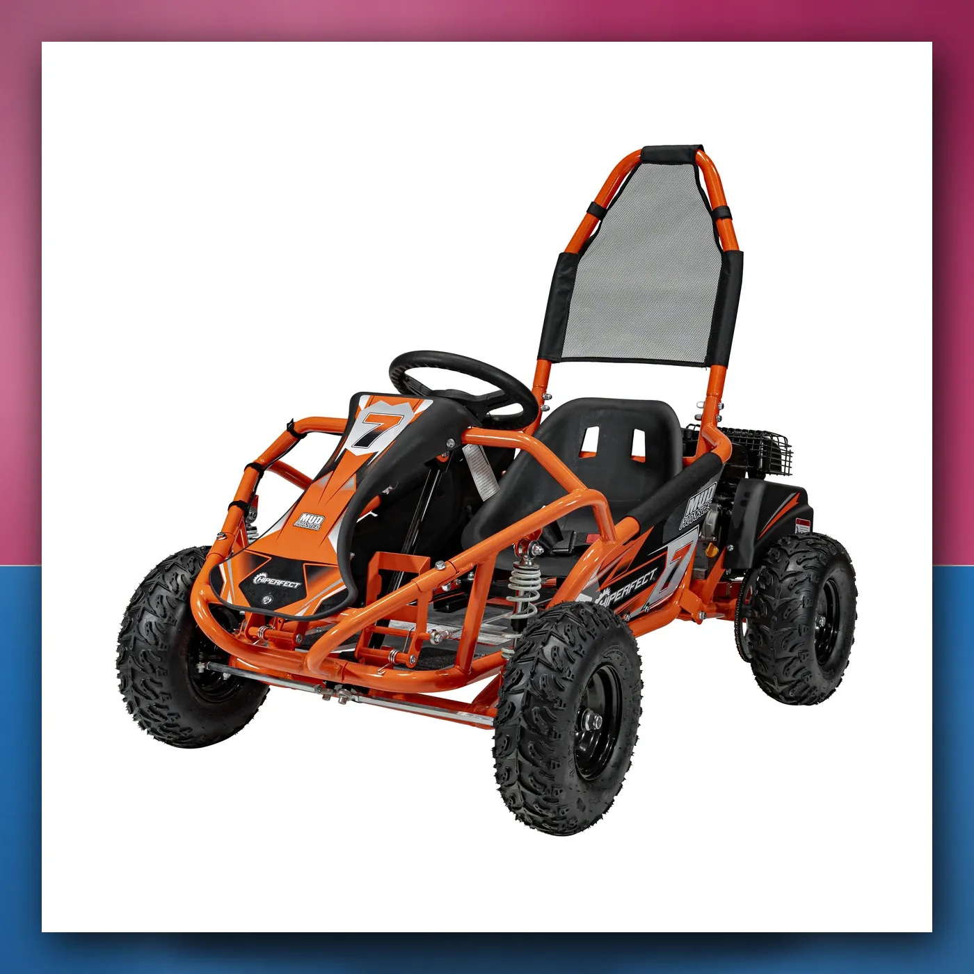 Auto na akumulator Gokart Motorni BLATO MONSTER narančasti - slika 1
