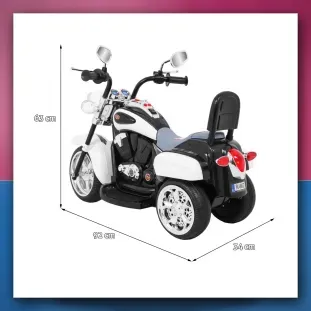 Motorić Sjekira NightBike bijeli - slika 2