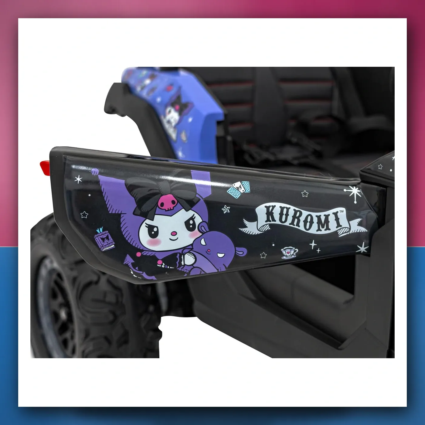 Buggy na akumulator ATV braniti 4x4 Ljubičasti Licenca KUROMI - slika 1